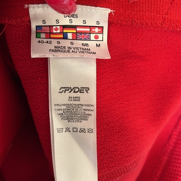 🔥NWOT Spyder Core Red Women’s Jacket Size S🔥 - Picture 7 of 7